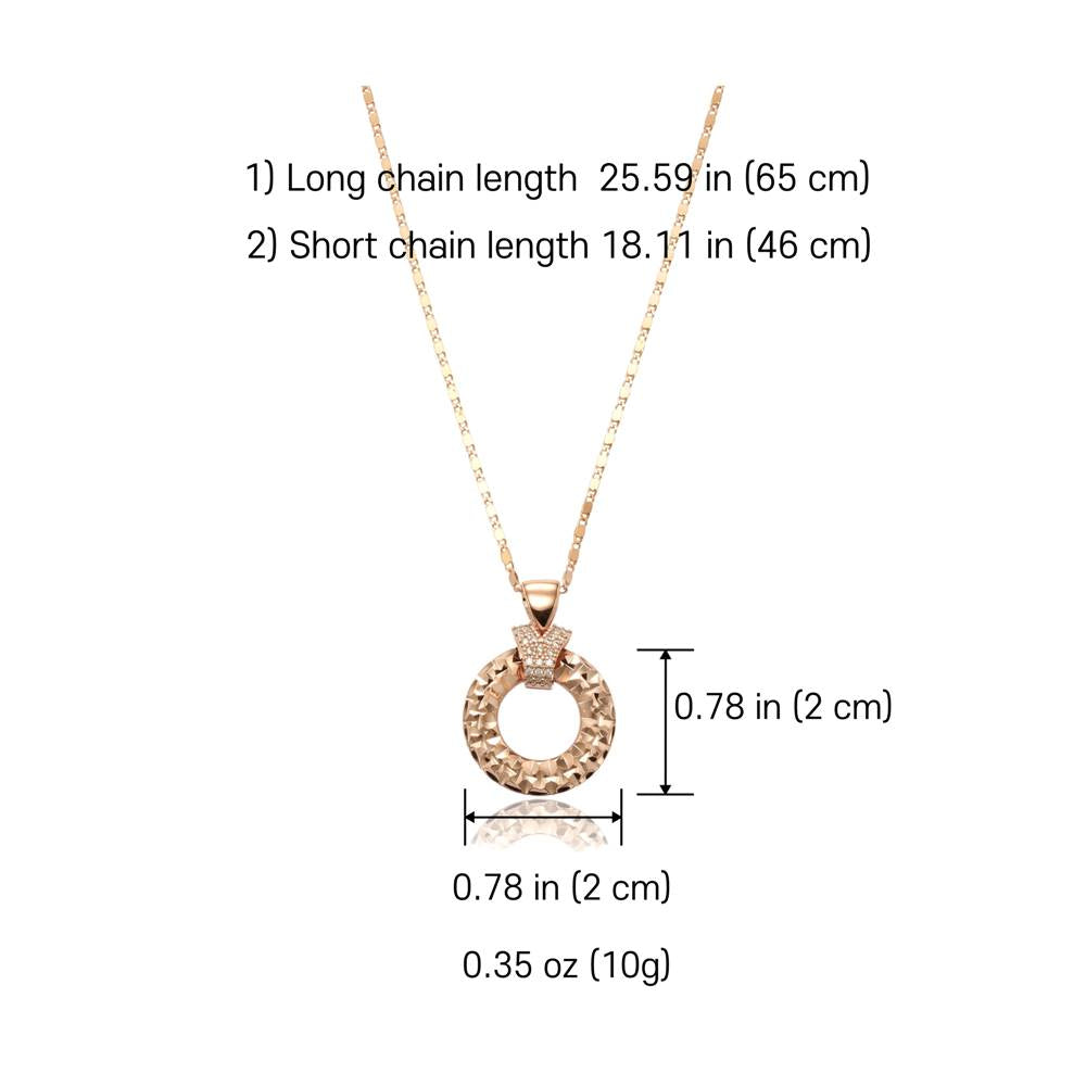 Premium Necklaces Gold Doughnut - No. 1A