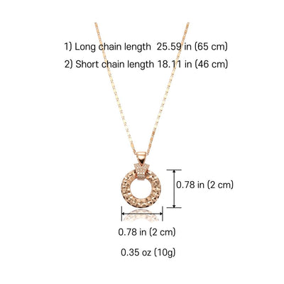 Premium Necklaces Gold Doughnut - No. 1A