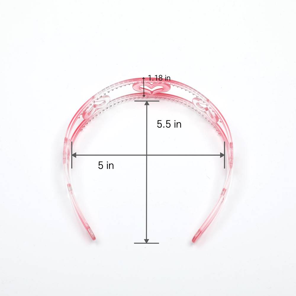 Headband - Lovely Transparent Heart & 5 colors - No. 3