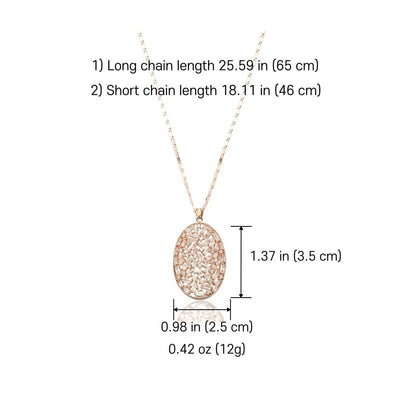 Premium Necklaces Medallion Ellipse Design - No. 7G