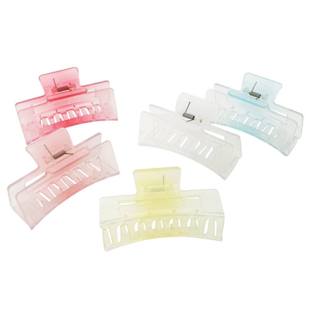 Hair Clip - Square Design & 5 Transparent colors - No. 3