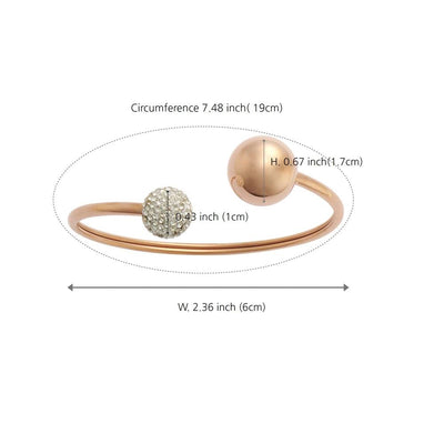 Bracelet - Crystal Ball Rose Gold Design No. 4