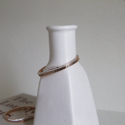 Bracelet - Wave Stone Rose Gold Design No. 3