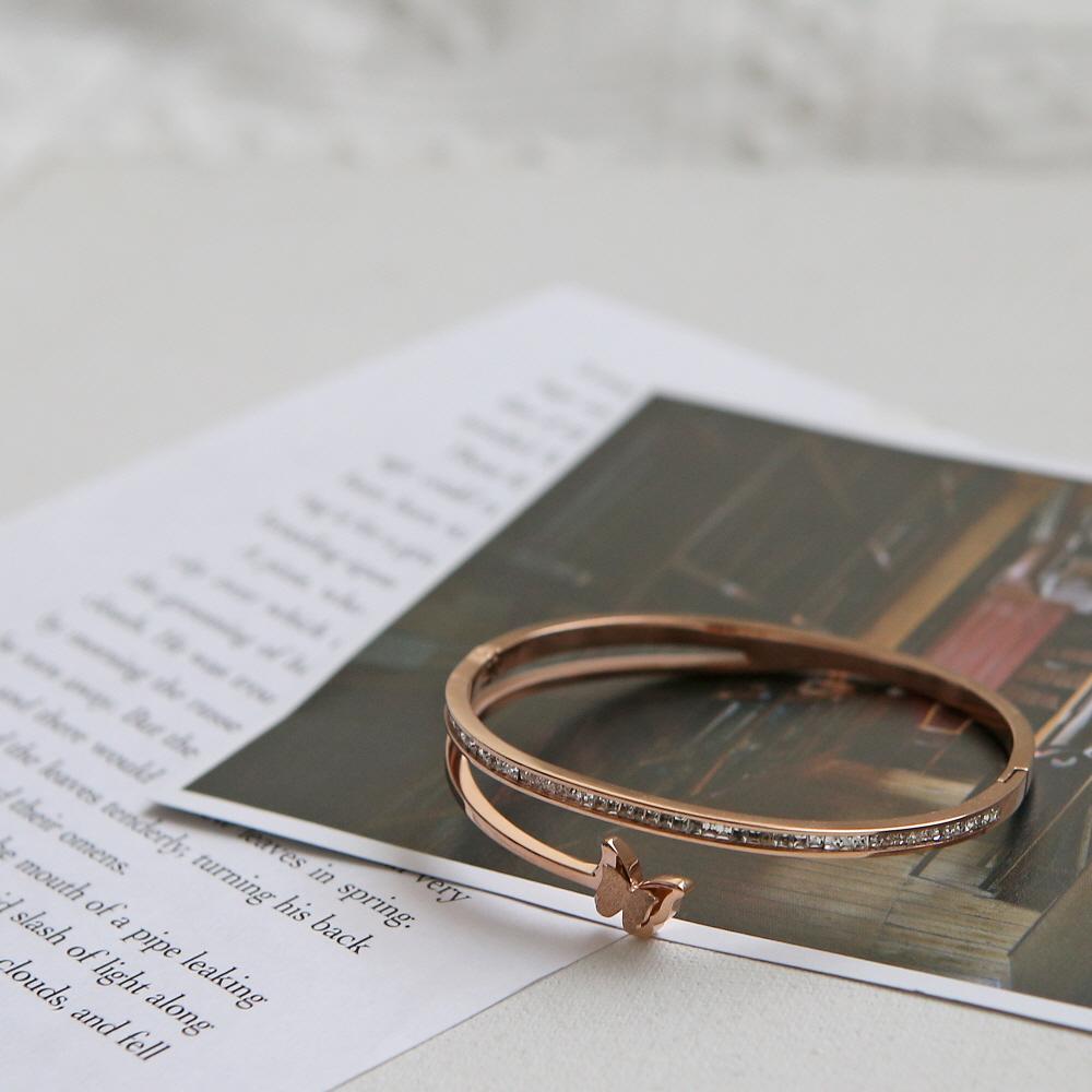 Handmade Rose Gold Butterfly Bracelet