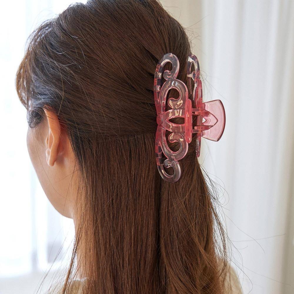 Hair Clip - Crown Design & 5pcs Transparent colors - No. 6