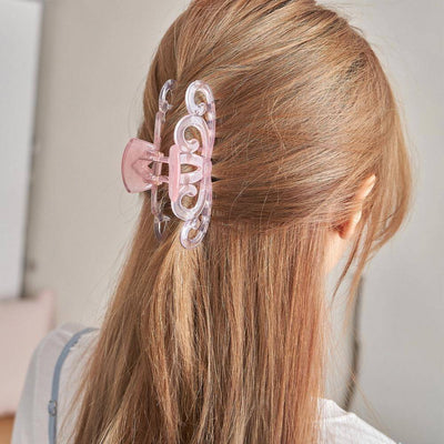 Hair Clip - Crown Design & 5pcs Transparent colors - No. 6