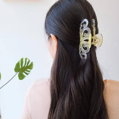 Hair Clip - Crown Design & 5pcs Transparent colors - No. 6