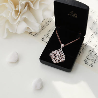 Premium Necklaces Gold Diamond Drops Design - No. 13M