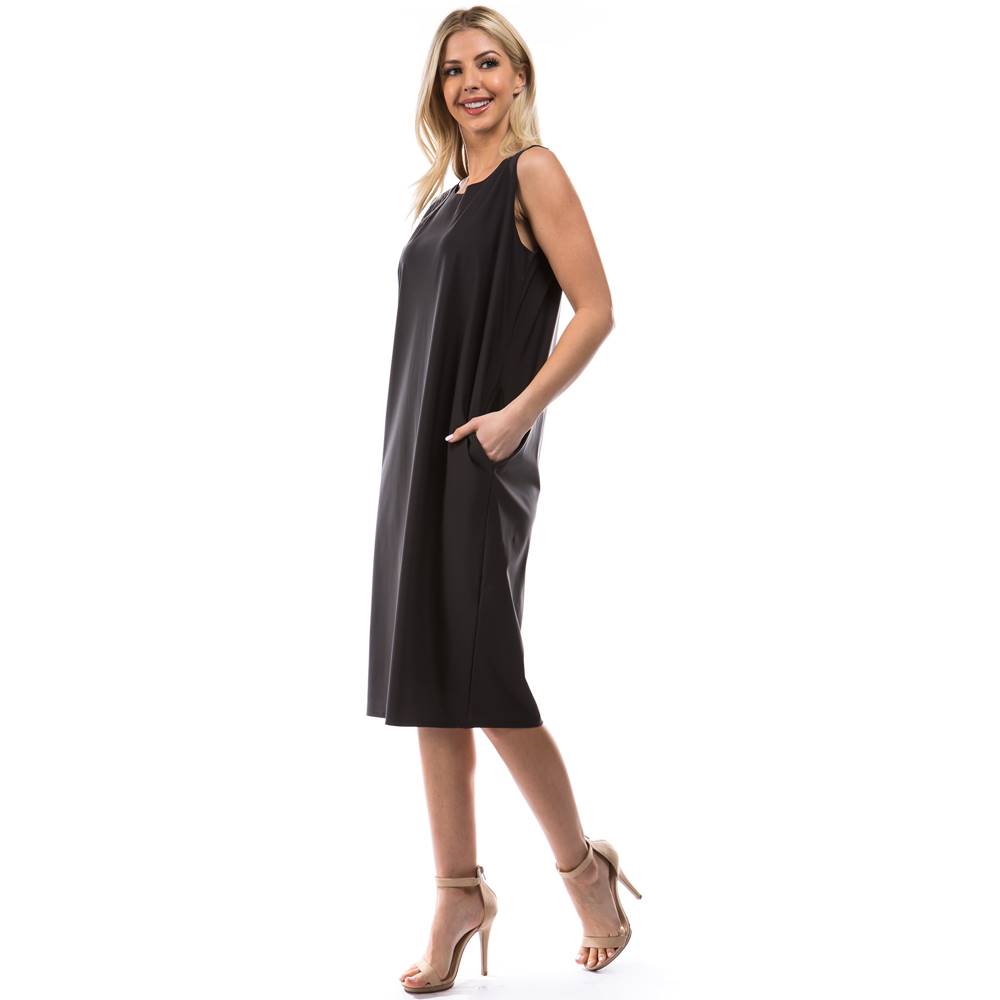 Jessica Sleeveless Dress - Charcoal