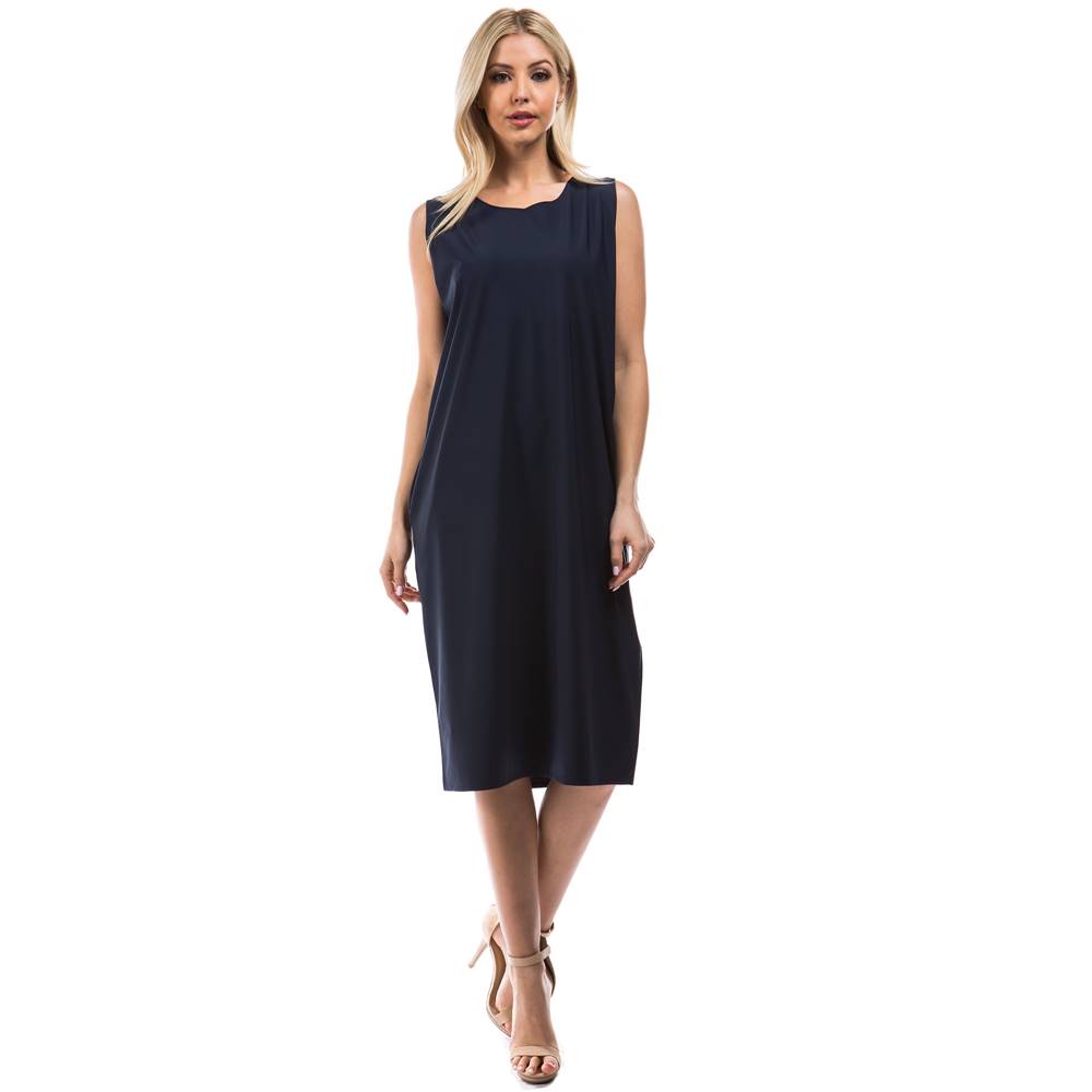 Jessica Sleeveless Dress - Navy