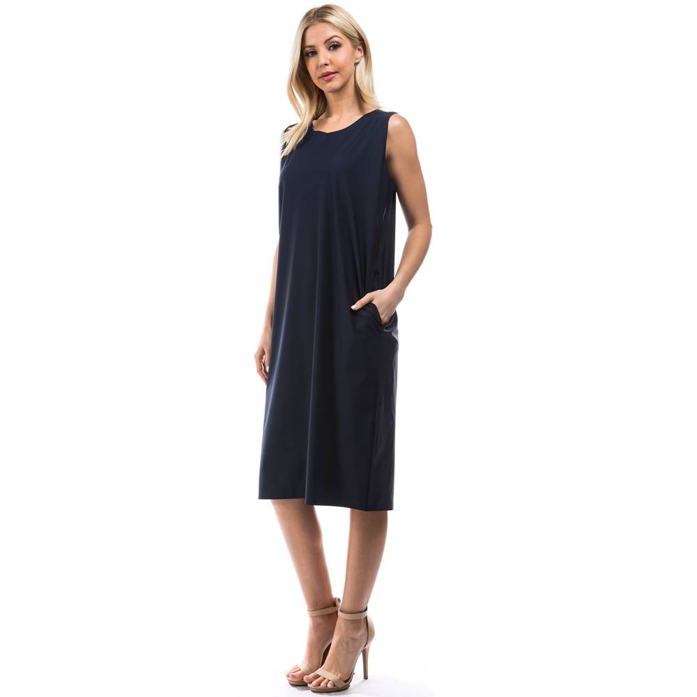 Jessica Sleeveless Dress - Navy