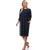 Candy 3/4 sleeves Dress - Navy