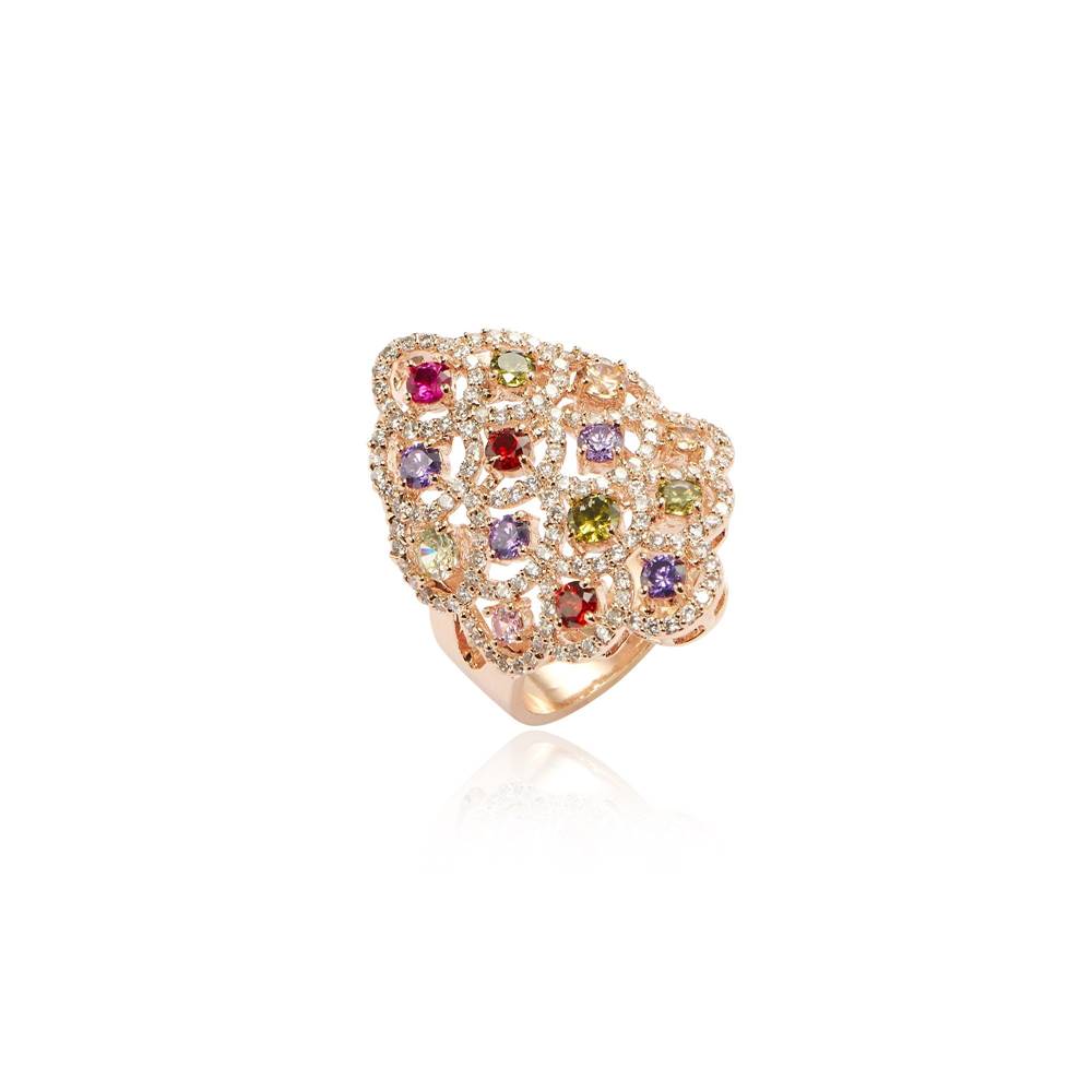 Premier Ring - Flower Multi Colored - No. 10J