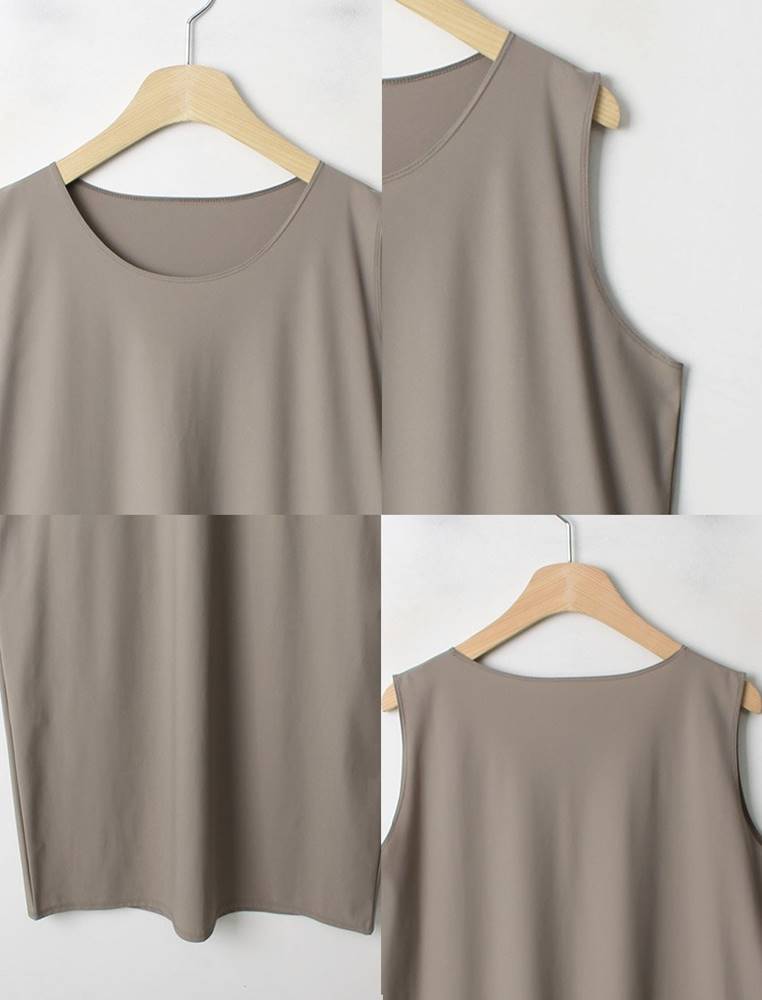 Jessica Sleeveless Dress - Beige