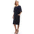 Angel 3/4 Sleeves Dress - Navy